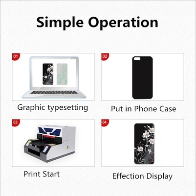 Op maat gemaakte A3-19 Automatische LED UV Inkjet Printer voor Smart Phone Case ID Card