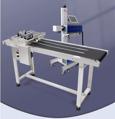 120w High Speed Full Automatic Dater Printer Coder Gebruikte Feeder Paging Machine met transportband