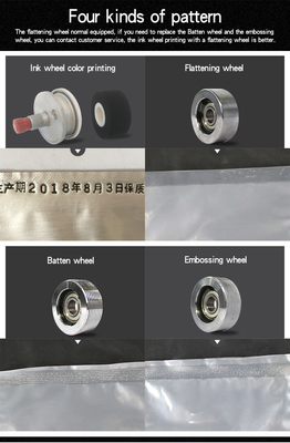 Verpakkingsmachine voor het afdichten van zakjes met maximale snelheid 12 m/min voor het afdichten bij 220 V/110 V spanning