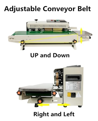 FR-990 Elektronische continue band warmteverzegelingsmachine voor filmverpakkingen CE-goedgekeurd