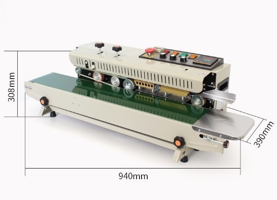 Aluminiumfolie/plastieksakken Continuous Band Sealer met een enkele laagdikte ≤0,08 mm