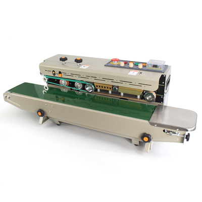 220V/110V Aluminium Plastic Bag Warm Sealing Machine met continue solide inkt datum afdruk