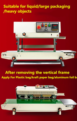 Verticale vaste inktprinter filmverzegelmachine/verzegelmachine voor plastic zakken 25 kg capaciteit