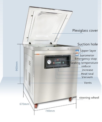 Automatische DZ-400/2E vacuümverpakkingsmachine