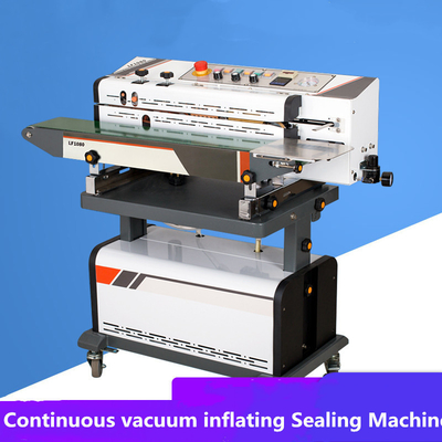 85 kg LF1080 Commerciële continue bandverzegelingsmachine met vacuümverzegeler 220V/50HZ