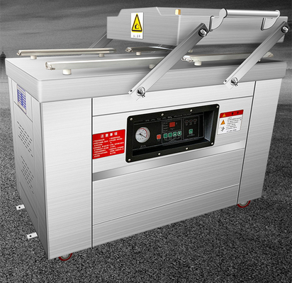 Elektrische kartonnen voorzien Dubbelkamer Vacuümverpakkingsmachine met 1000W 750W vermogen