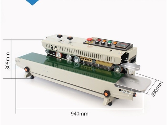 110V/220V 50-60HZ Plastic Bag Soild Ink Continuous Band Sealer voor eenvoudig afdichten