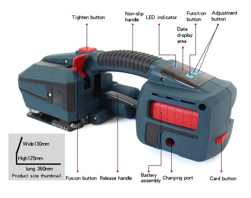 Papierverpakkingsmateriaal Elektrische handbandmachine voor gemakkelijke bediening