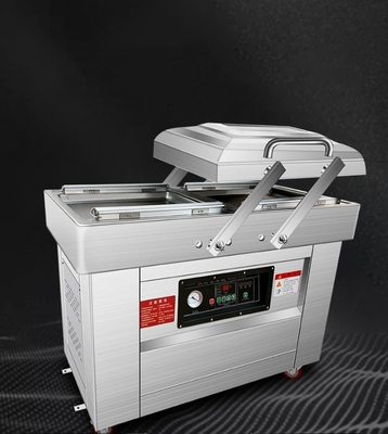 Dubbele kamers vacuümverpakkingsmachine voor sojabonen/vlees/vis/varkensvlees/bij/rijst Capaciteit 140 kg