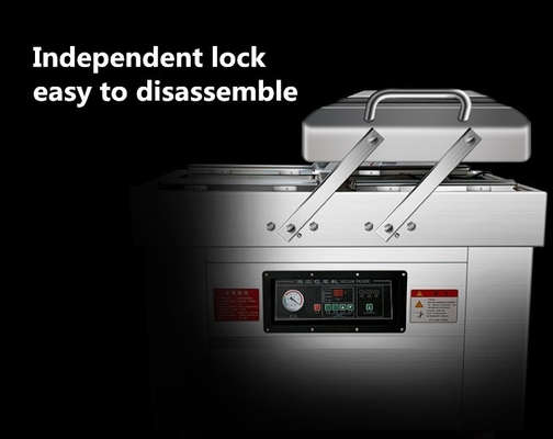 Dubbele kamers vacuümverpakkingsmachine voor sojabonen/vlees/vis/varkensvlees/bij/rijst Capaciteit 140 kg