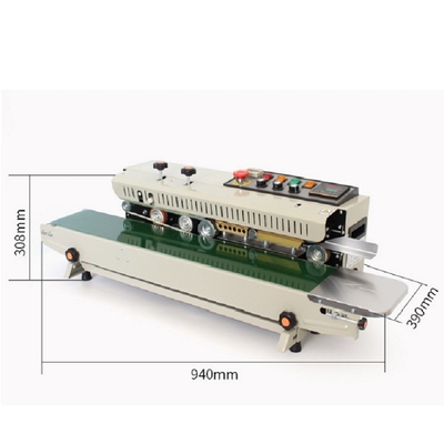 Automatische plastic zakken Continuous Band Sealer Machine met datumdruk 908*392*292mm