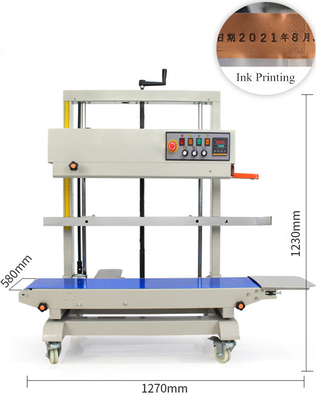 FR-1200V Elektrisch aangedreven verticale continue zakverzegelmachine voor PE- en dikke zakken
