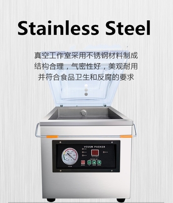 200W verzegelkracht 260mm Desktop Single Chamber Vacuum Packing Machine voor het voordeel