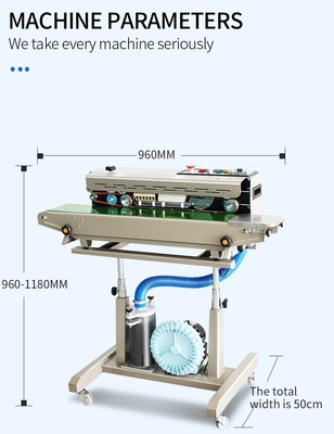 960*505* 960-1108MM Grootte Automatische vacuümdichtingsmachine met stikstofgasvulling