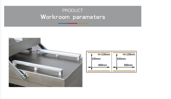 Dubbele kamers vacuümverpakkingsmachine voor vlees DZ-820/2SA van Professional Packing