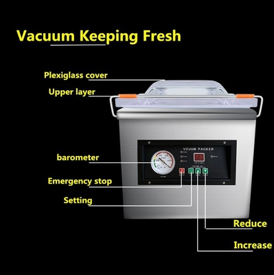 Versatile DZ-260 automatische aluminiumfolie vacuümverpakkingsmachine voor verschillende producten