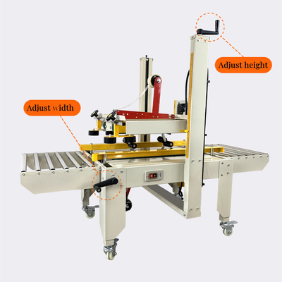 Bouwwerk Auto Box Taping Carton Sealing Machine met verpakkingsmateriaal