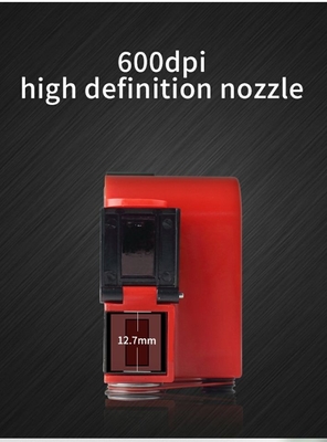 12.7 mm Drukhoogte Mini Handheld Bottle Inkjet Printer voor papiermateriaal