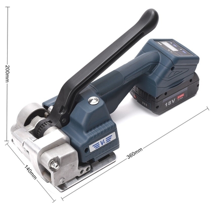 Digitaal display Elektrische batterijverpakkingsinstrument voor 13/16mm PP PET-band semi-automatisch
