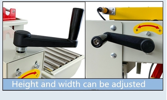 Vervoerband aangedreven semi-automatische kartonverzegelingsmachine voor dozen van 1350*640*1430 mm