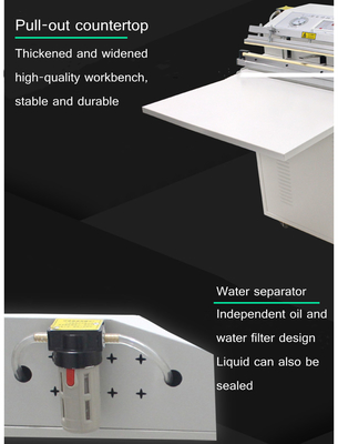 Professionele 620*560*1360mm verticale externe vacuümverpakkingsmachine voor detailhandel in levensmiddelen