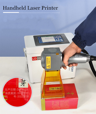 20W Power Handheld Laser Marking Machine voor draagbare metaalprinter 1064mm golflengte