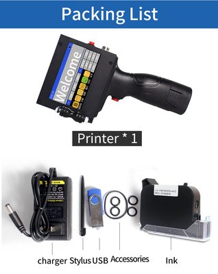 Industriële Inkjet Batch Coding Date Expiry Printing Machine voor TIJ Printer 16.8V