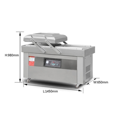 Elektrisch aangedreven DZ-400 2SB semi-automatische vis-vlees-groentevacuümverpakkingsmachine