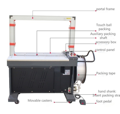 Hotelaren' Go-To Makkelijk te bedienen High Table Hot Melt PP Tape Strapping Banding Machine