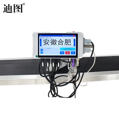 Full Auto Vervaldatum Codering Logo TIJ Inkjet Printer Online Machine met blauwe inkt