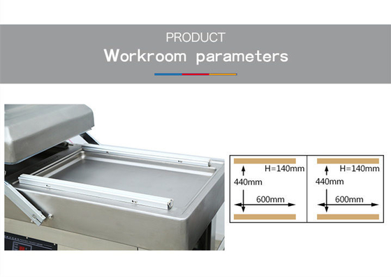 1450*650*980 Dubbelkamer vacuümverzegel voor automatische voedingsvacuümverpakkingsmachine
