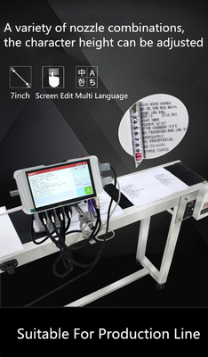 7 inch Touch Screen TIJ Inkjet Printer voor Online Printing Snel en nauwkeurig printen