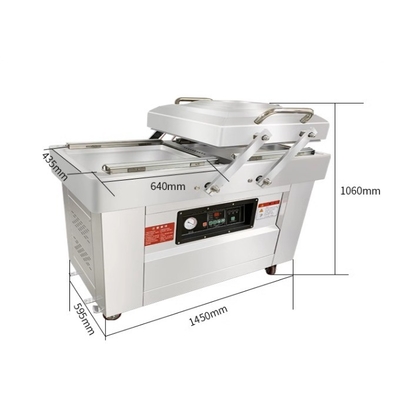 140 KG DZ600/2SB Automatische dubbele kamer vacuümverpakkingsmachine voor levensmiddelen