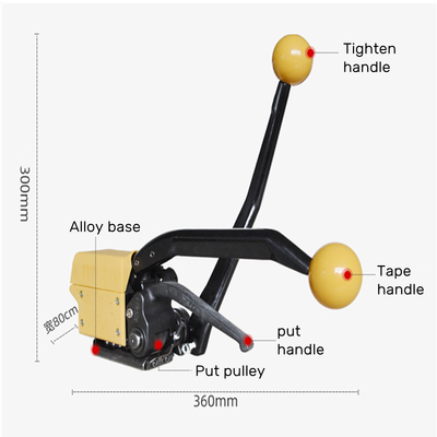 Handmatig aangedreven multifunctioneel stalen riem handgereedschapsmachine voor online ondersteuning