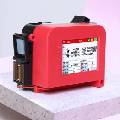 Solvent Ink Mini Handheld Pocket Inkjet Printer voor Plastic Bag Datum Barcode QR Code 3 KG