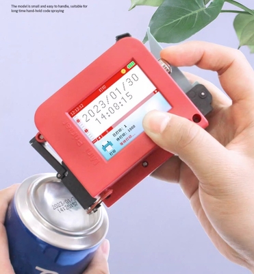 Sneldrogende inkt 12-12.7 mm Mini handdrukker voor voedselzak fles lichaam Productiedatum