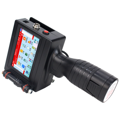 Black Eco Solvent Handheld Printer 600dpi voor Engels Nummer Qr Barcode Vervaldatum