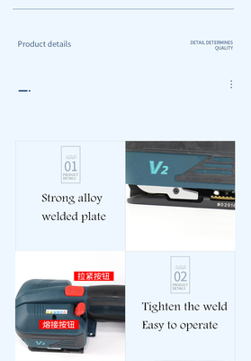 Snel opladen V2 automatische verpakkingsmachine voor plastic banden