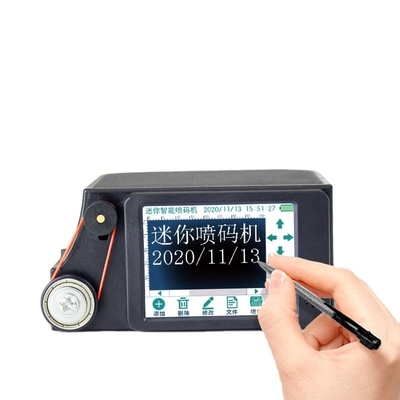 Professionele mini handheld inkjetprinter met afmetingen van 97x70x45 mm
