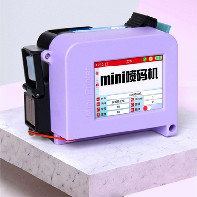 Mini handdrukker voor het drukken van kunststof, houtpapier, glasverpakkingscodes