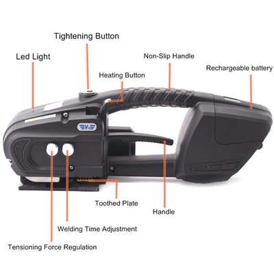 4000mA accucapaciteit PP/PET bandmachine Handheld band voor en banden