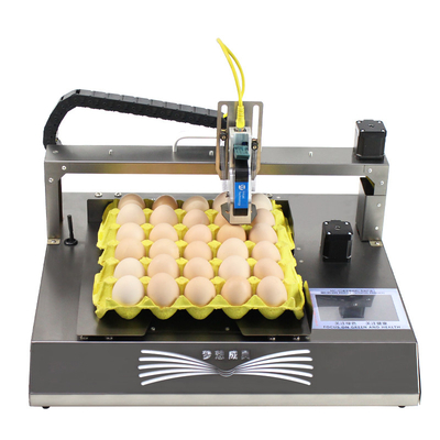 Engelse talen Smart Automatic Egg Inkjet Printer voor logo barcode en vervaldatum