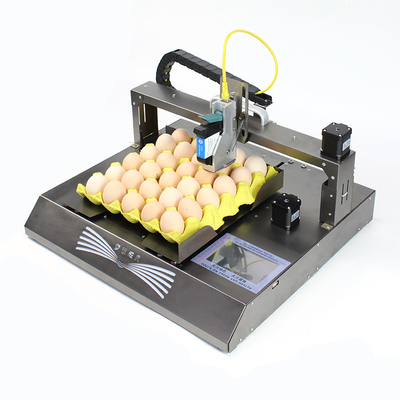Engelse talen Smart Automatic Egg Inkjet Printer voor logo barcode en vervaldatum