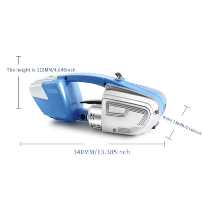Eenvoudig te bedienen elektrisch PP/Plastic Handheld Strapping Tool met legering gelaste plaat