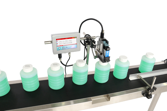 150x25x70cm Afmetingen 5 inch Touch Screen TIJ Inkjet Printer Met Smart Rotating Nozzle