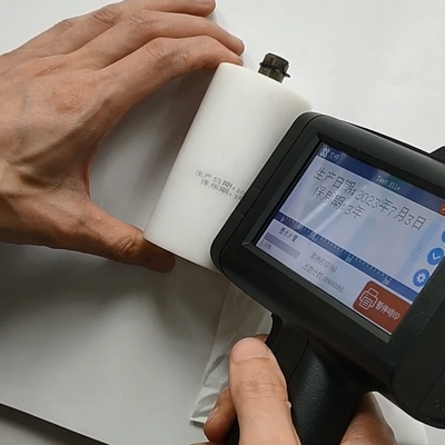 Eénkleurig meertalig QR-code handprinterpistool voor fles glas textielzak
