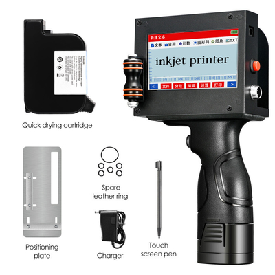 Draagbare vervaldatum code printer met 240*120*97mm Grootte en Engelse taal ondersteuning