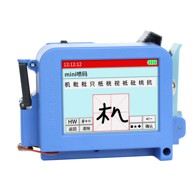 Mini 130 Draagbare handheld thermische tij inkjet codeerder voor papier plastic hout metaal glas