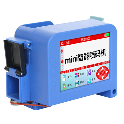 220x130x50 mm slim draagbare mini-thermische printer met zwarte oplosmiddel inktcartridge