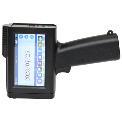 CE draagbare vervaldatum batch coding machine handheld inkjetprinter pistool met één zwarte inkt cartridge
